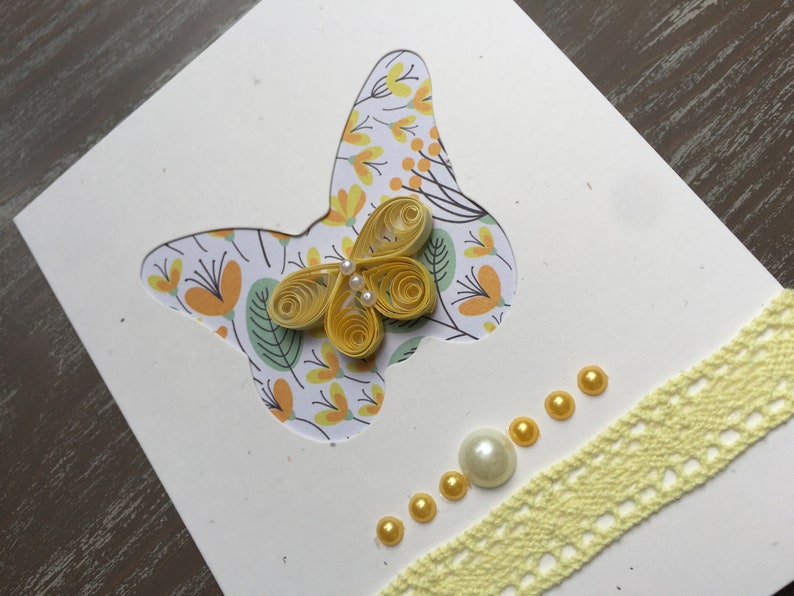 Set of 2 cards, Butterfly Cards, Spring Card, Handmade Greeting Cards, Handmade Cards, Spring Card, Birthday Card, Easter Card